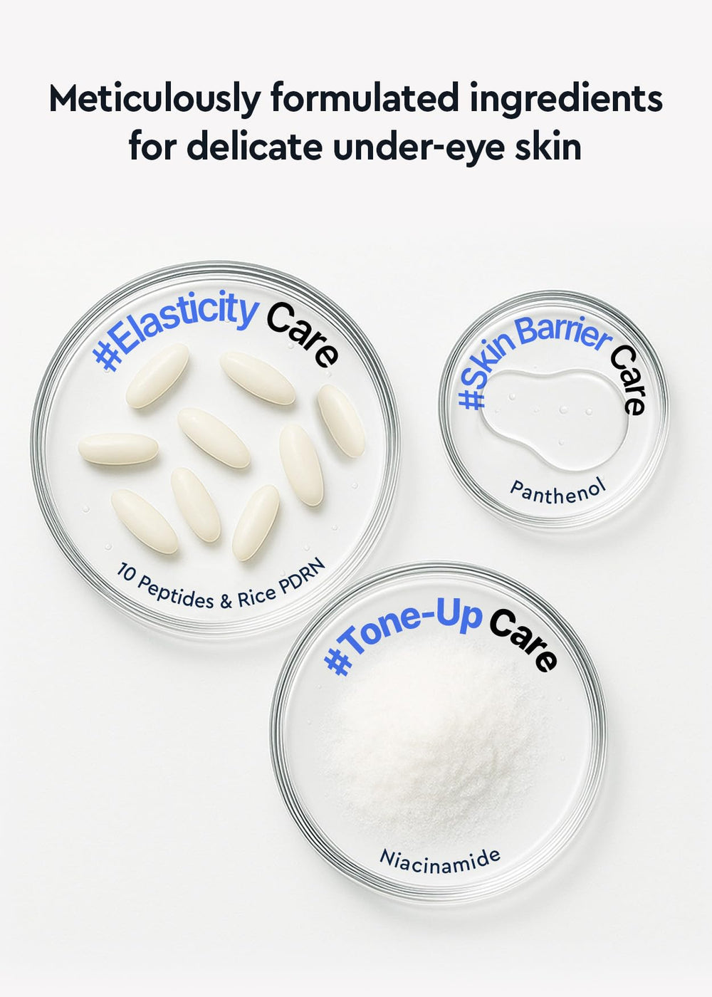 BE+WANTS Peptide-X bamboo water hydration for refreshed eyes