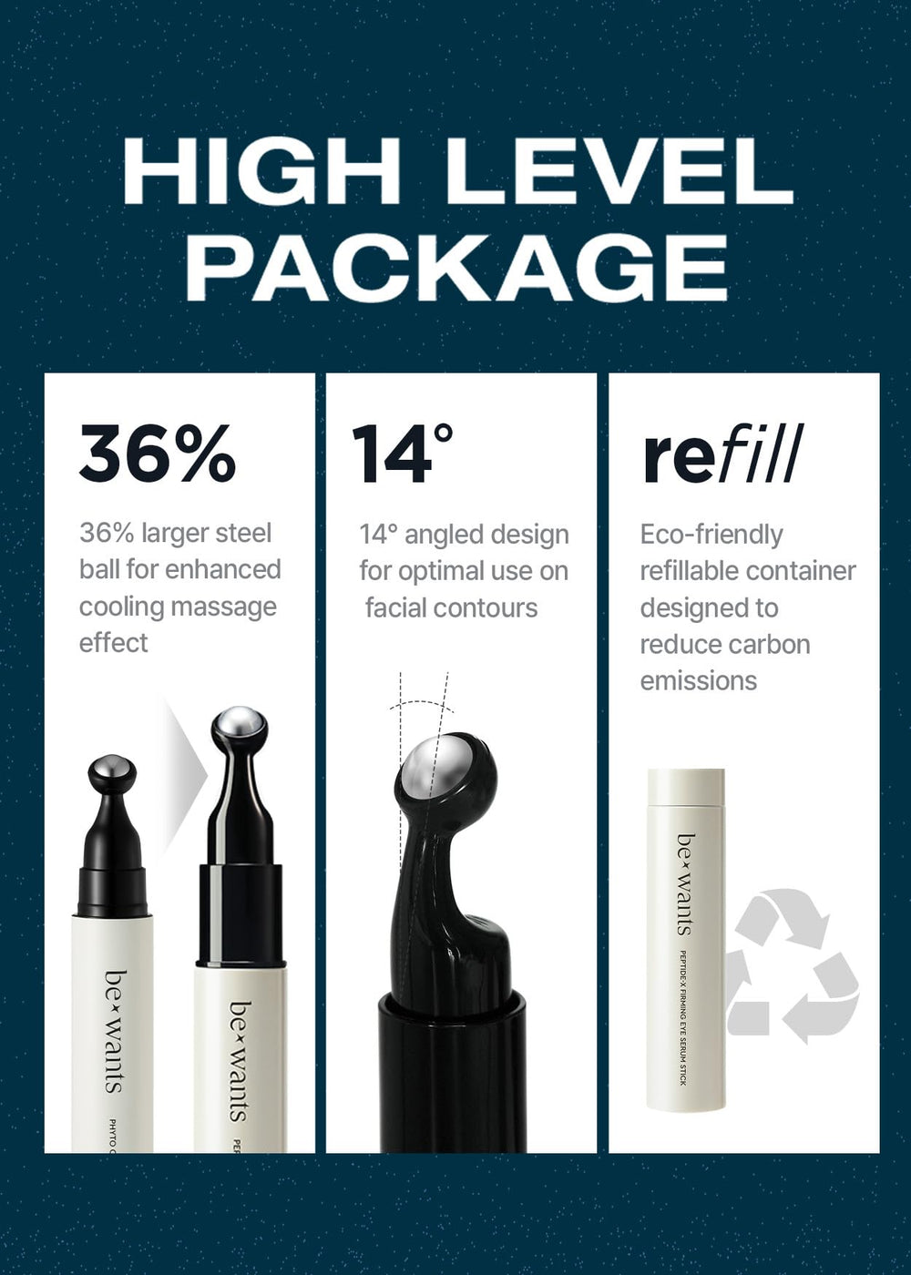 BE+WANTS Peptide-X phyto-collagen helps firm delicate eye skin