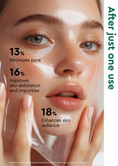 BE+WANTS Seaweed PDRN Peel-Off Jelly Mask application shows easy, gentle peel-off in action