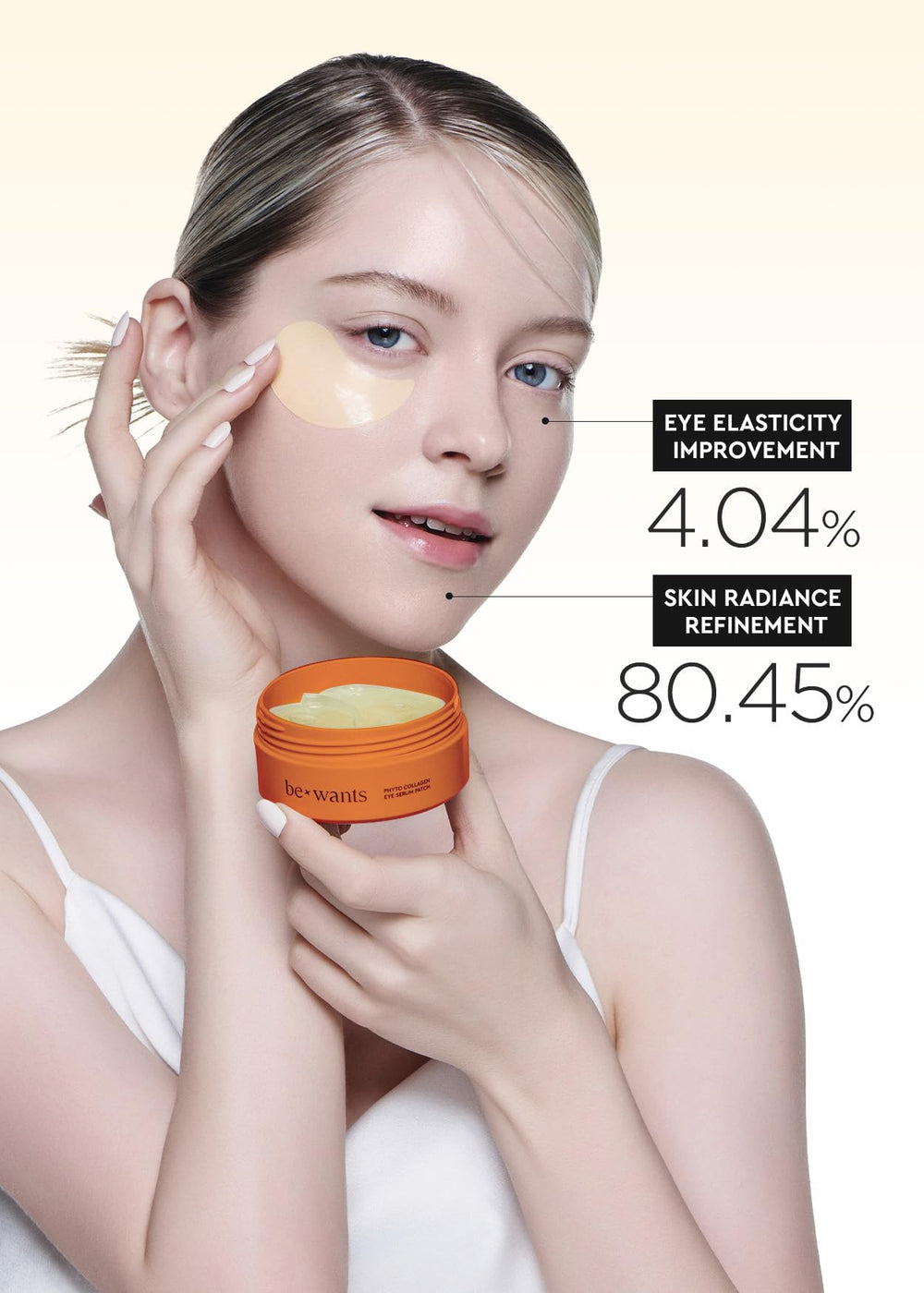 BE+WANTS precision tweezers for clean patch application.
