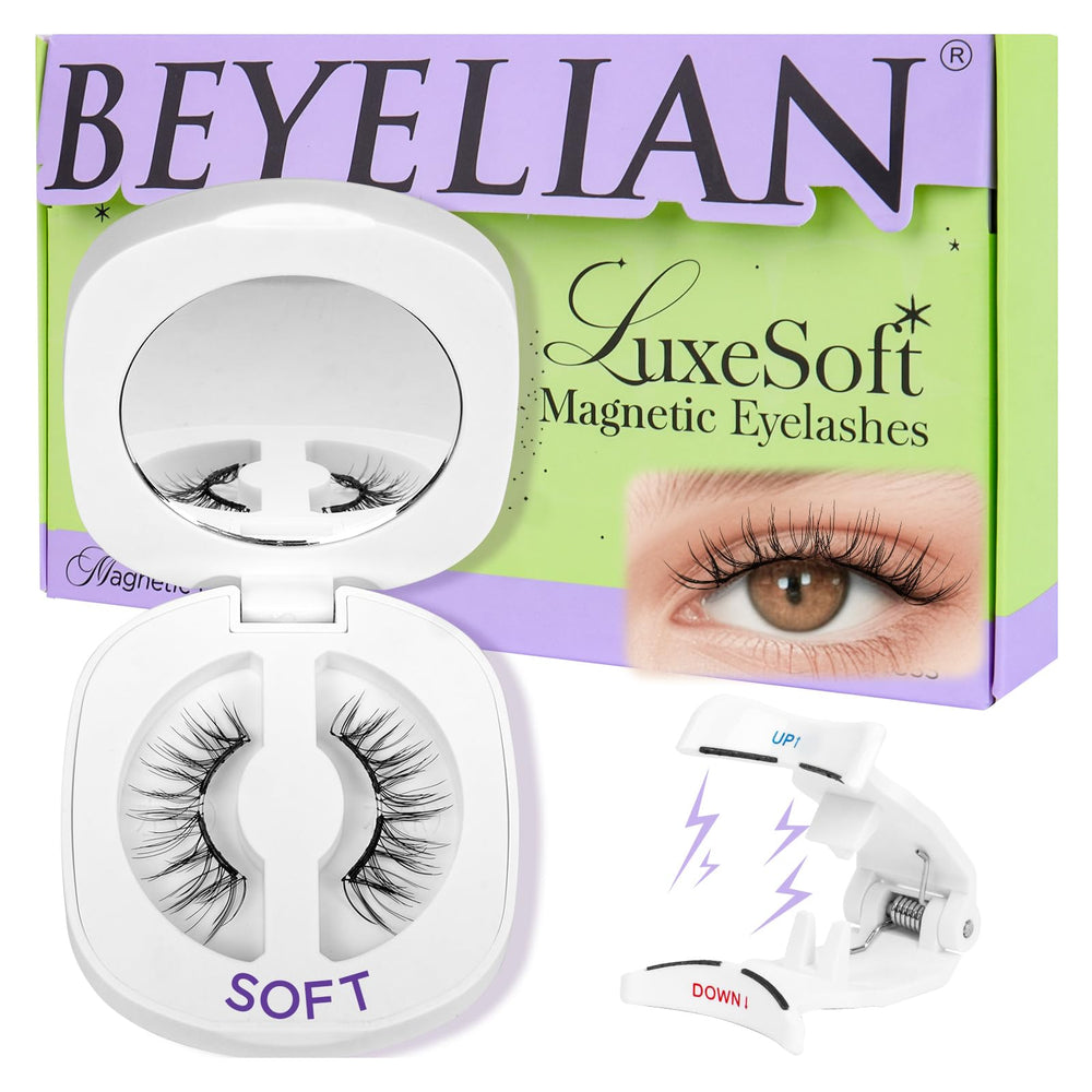 BEYELIAN magnetic eyelashes with applicator kit soft band for comfortable wear