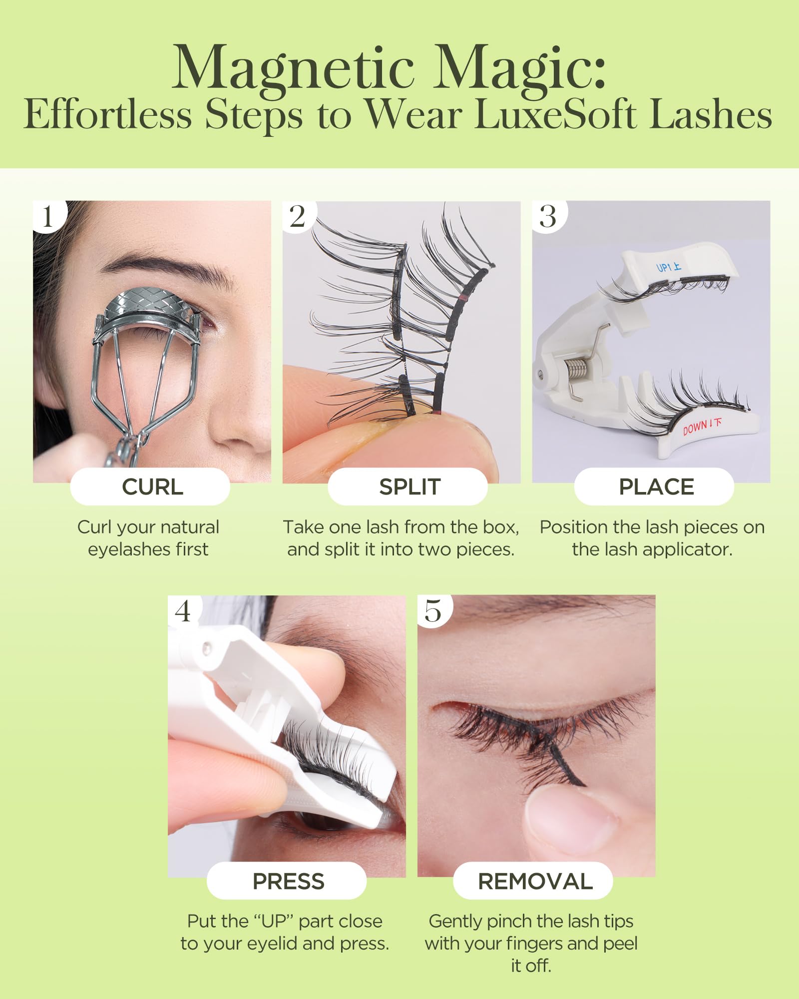 BEYELIAN natural-look magnetic lash demo showing subtle enhancement
