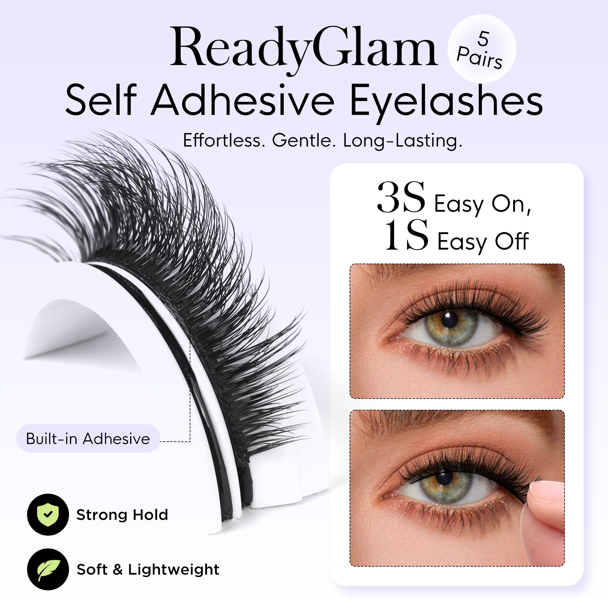 BEYELIAN cat eye design lashes create sleek definition with a built-in liner effect