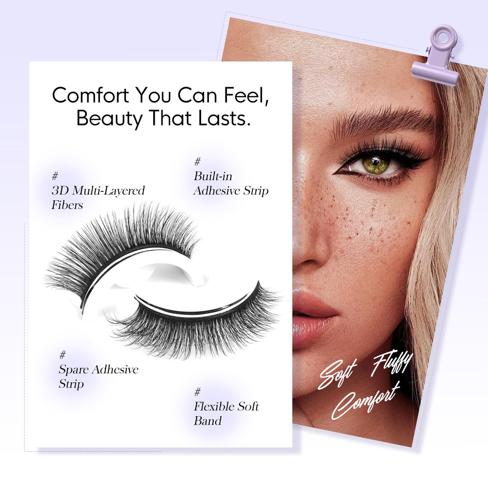 BEYELIAN built-in strip helps align lashes with a natural lash line
