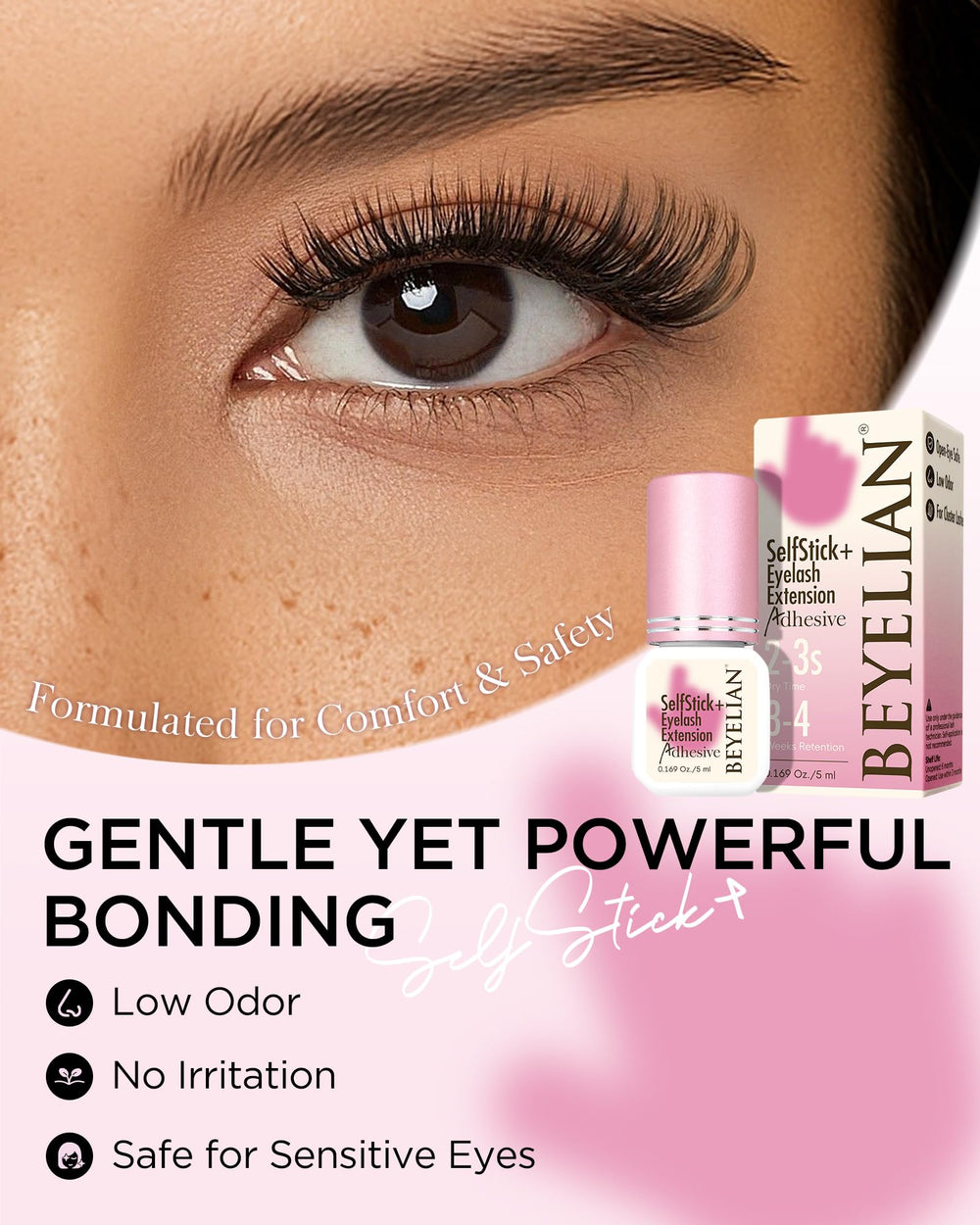 BEYELIAN waterproof formula resists sweat and rain during activities.