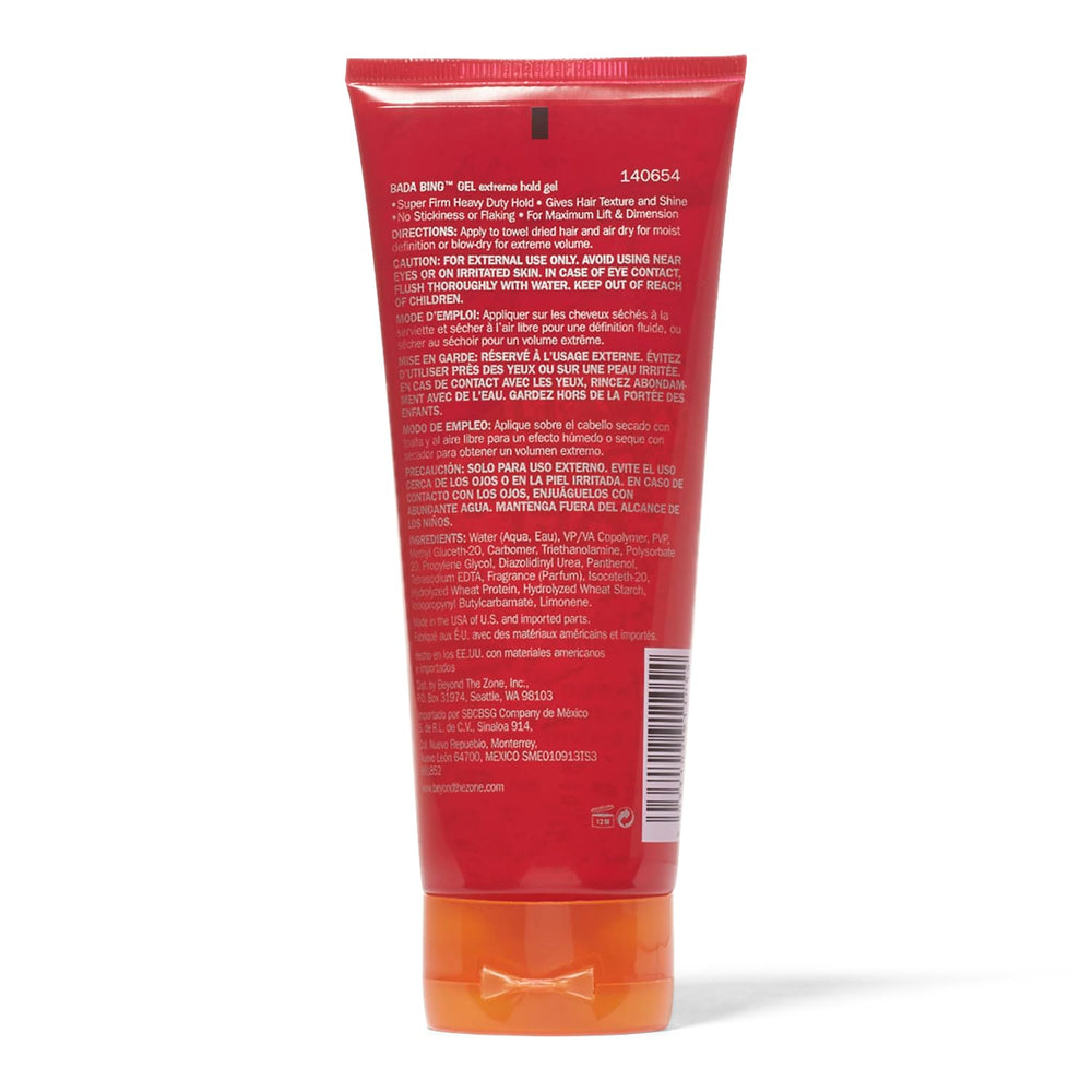 Beyond the Zone Bada Bing Extreme Hold Gel being applied for textured shine without flaking