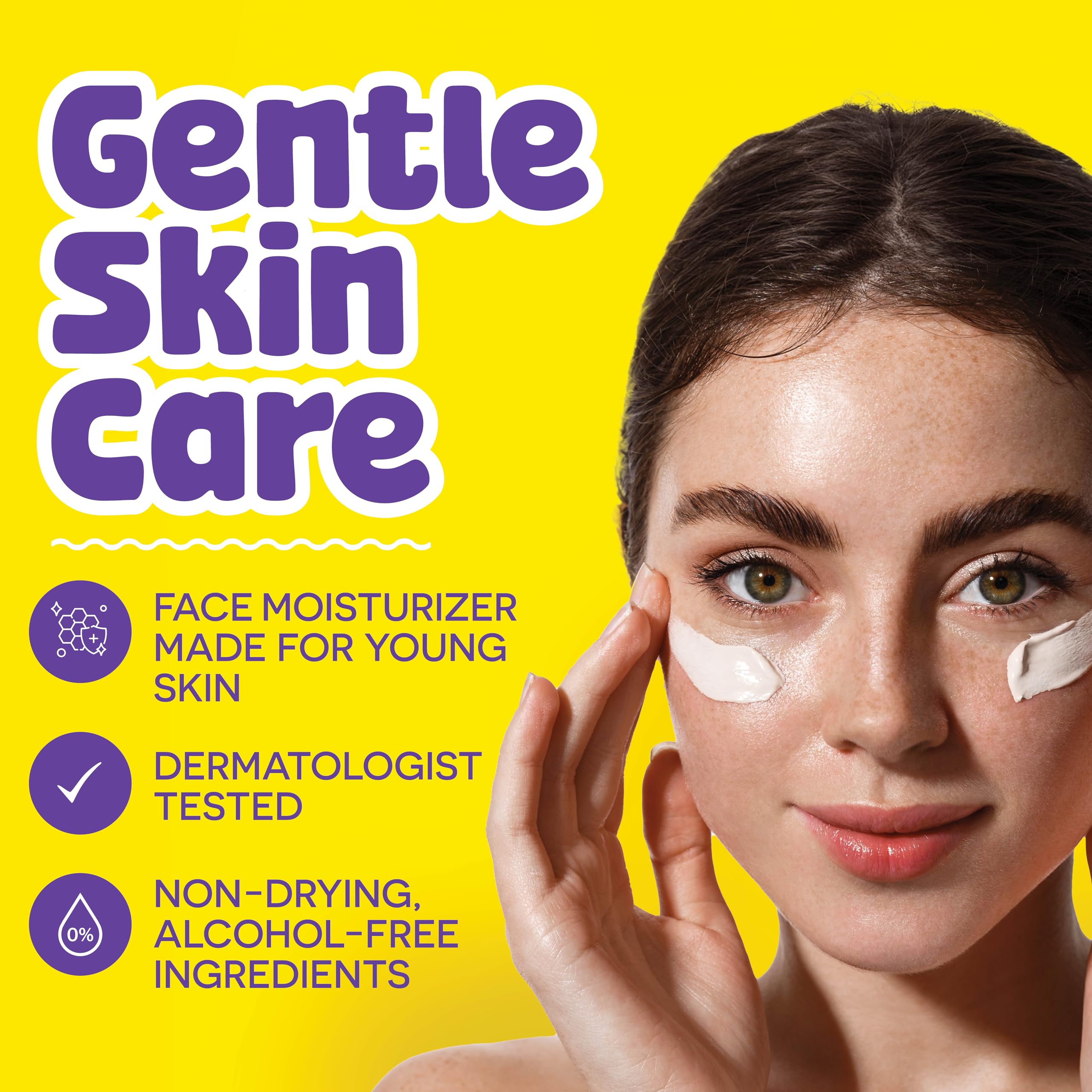 BeYOUtiful Face Moisturizer cream texture close-up shows lightweight, non-greasy hydration.