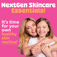 BeYoutiful toner applied with cotton pad to prep skin
