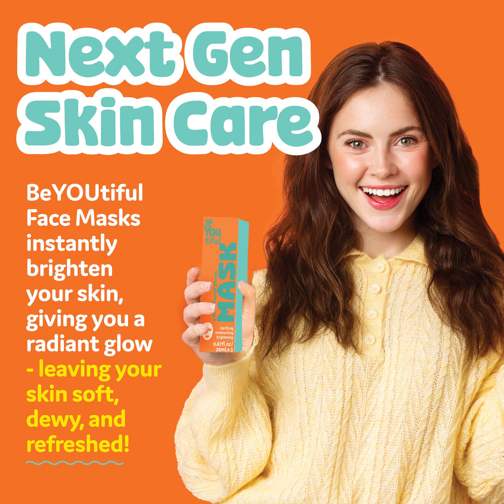 BeYoutiful vegan sulfate-free formula mask offers gentle care for sensitive skin.