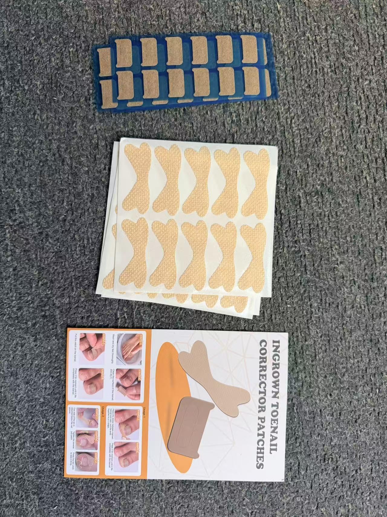 BEZOX ingrown toenail stickers realign growth for targeted relief.
