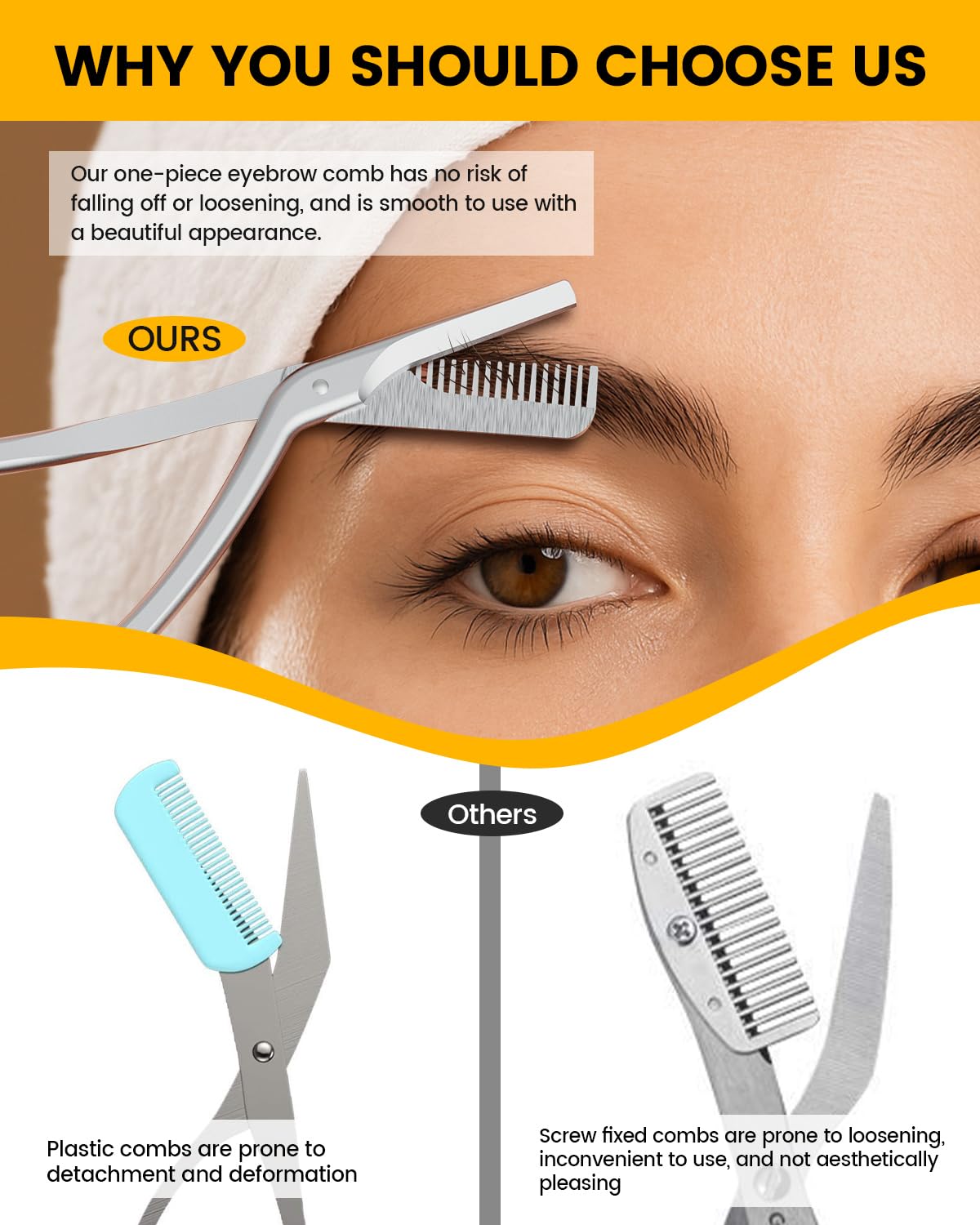 BEZOX salon-grade stainless steel construction promises durability and precise cuts.