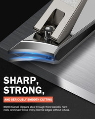 BEZOX senior-friendly clippers with ergonomic handle for secure grip
