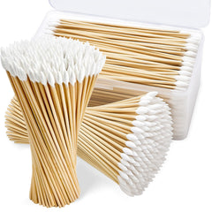 BFHKXW pointed cotton swabs in box for precise cleaning and storage.