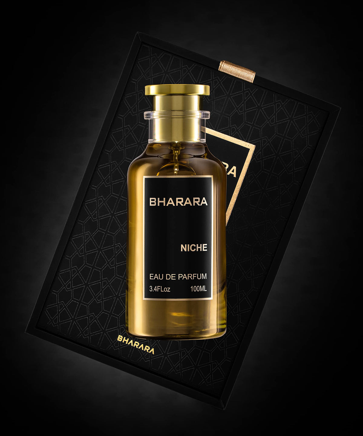 Bharara Niche Parfum bottle 100 ml with a sleek glass finish, ideal for daily elegance.