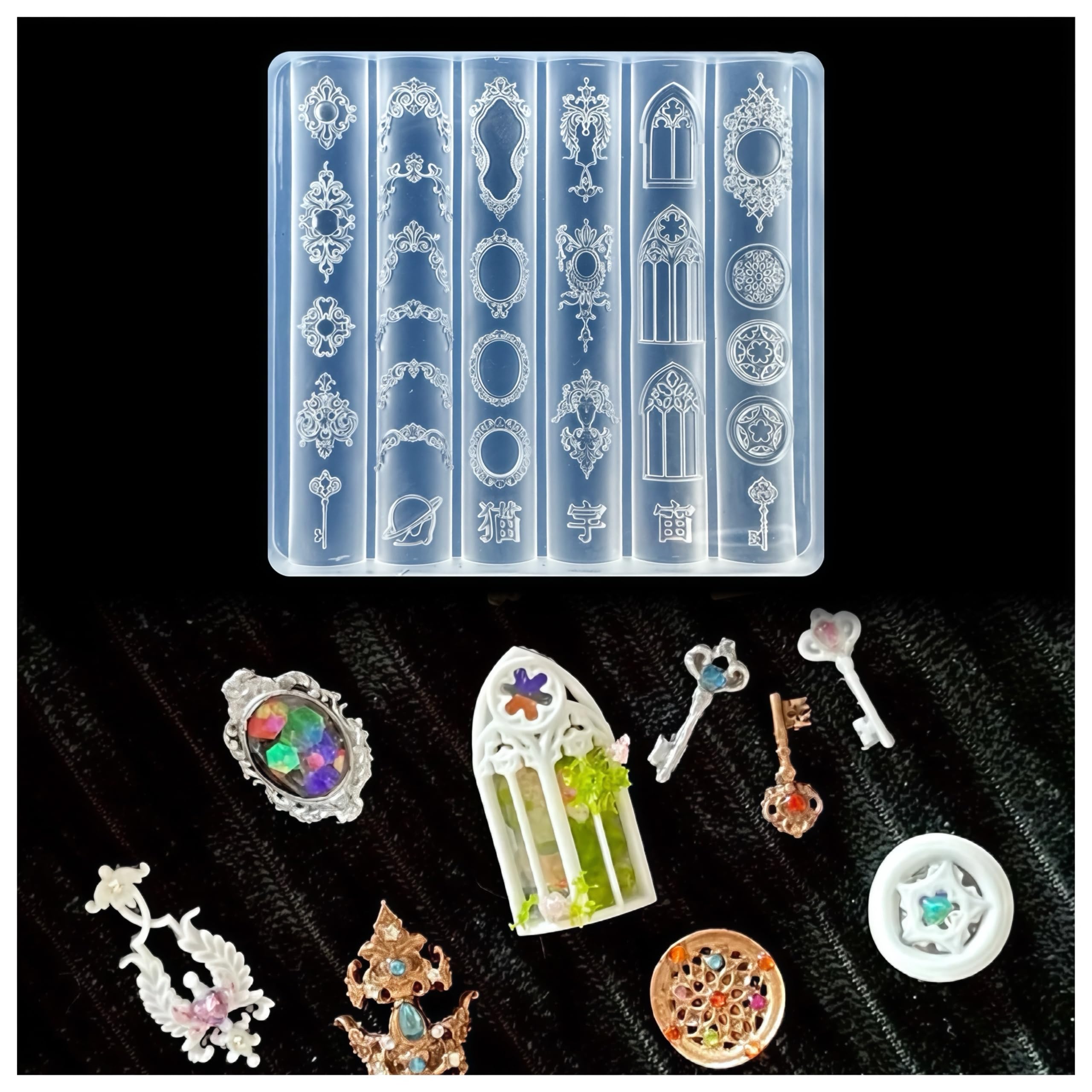 BHCCXZ 3D frame mold for elegant nail art designs.