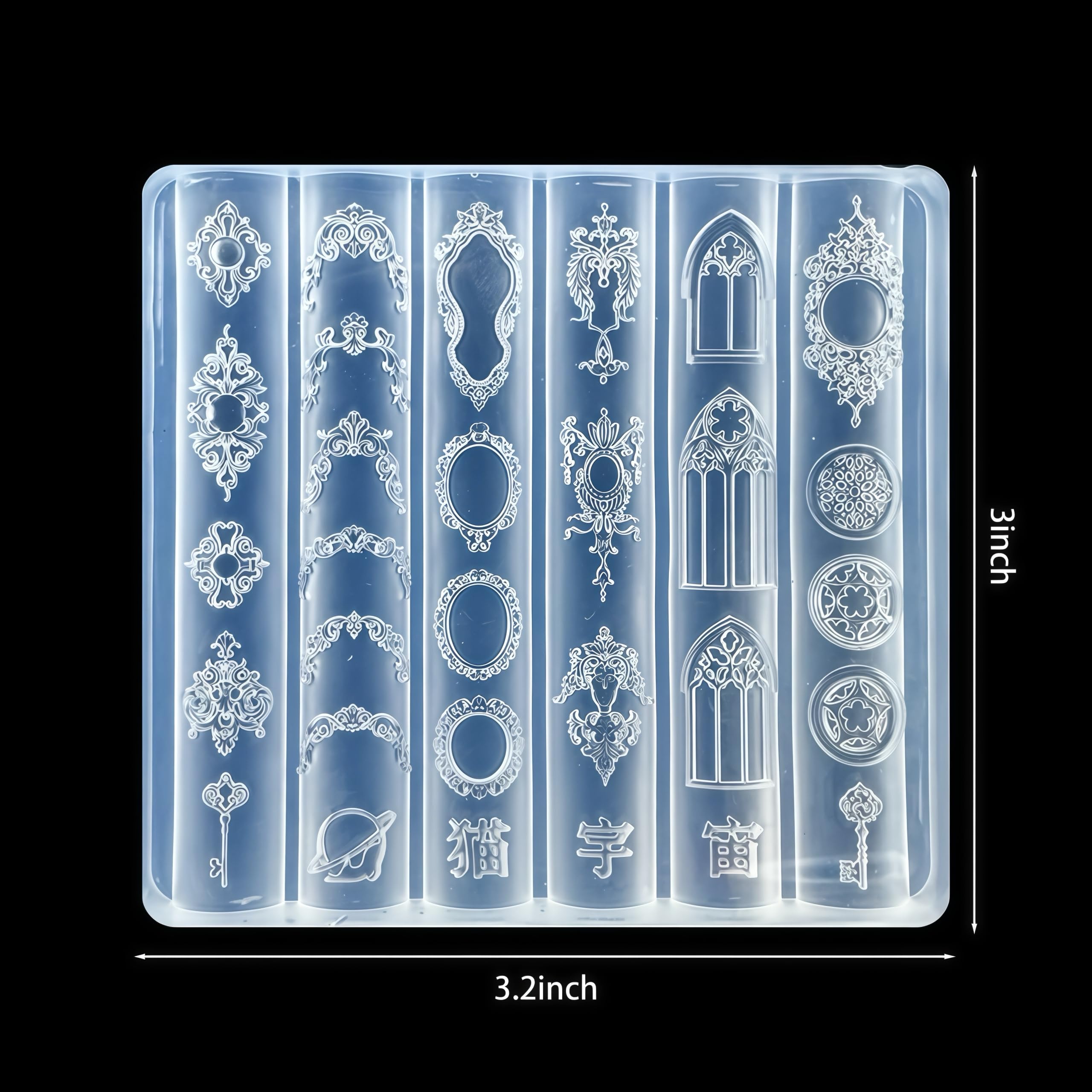 BHCCXZ durable reusable silicone mold for long-lasting nail art.
