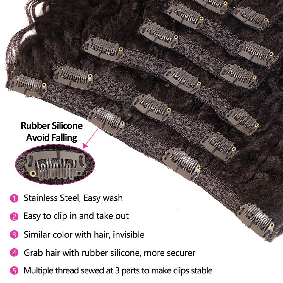 BHF 26-inch kinky curly extensions worn look