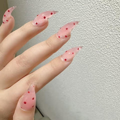 BHOOKA full cover nails with jelly adhesive enable quick glam touch-ups.