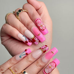 BHOOKA press on nails easy peel and stick for quick manicures
