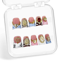 BHOOKA short square nails ready for comfortable daily use