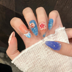 BHOOKA 3D jellyfish design nails for coastal flair and comfortable wear