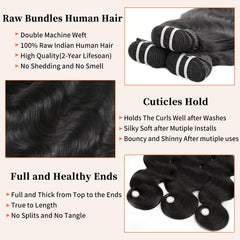 BIAGT 16A raw bundles 22-inch close-up highlights thickness and curl retention.