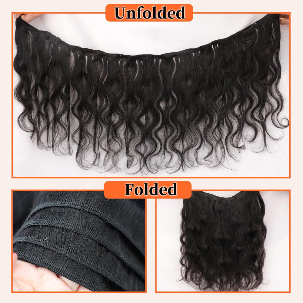 BIAGT body wave hair close-up shows bouncy curls and movement.