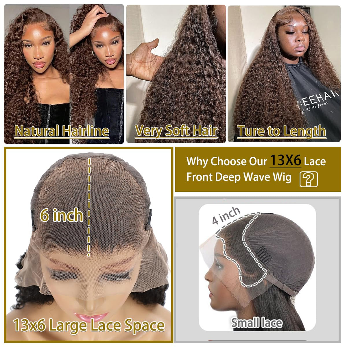 BIANFA breathable cap wig with glueless fit for long wear.