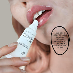 Packaging box of Biba De Sousa Lip Treatment emphasizes travel-friendly, unscented use.