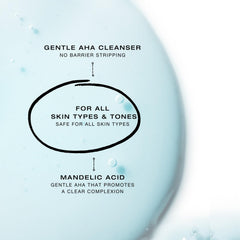 Biba De Sousa Mandelic Cleansing Gel foam texture ready for daily cleansing.