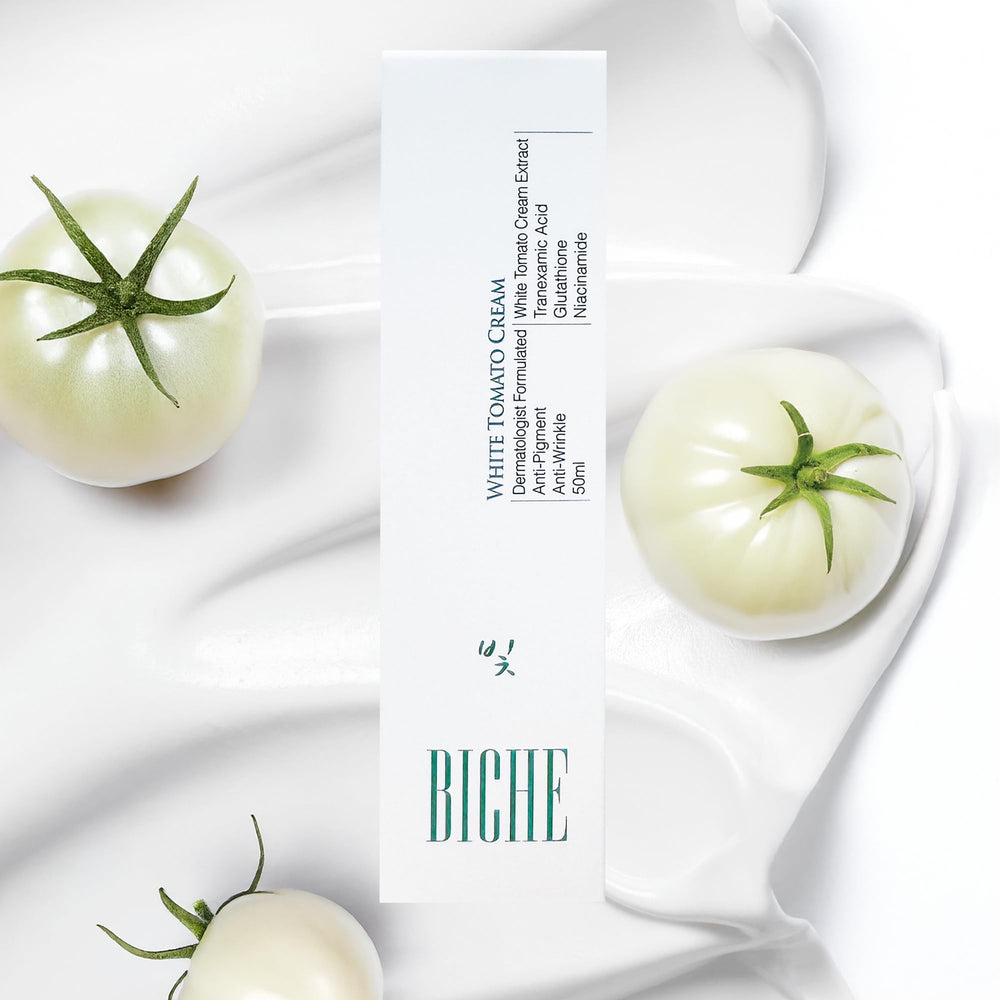 BICHE Shea butter and jojoba ester texture close-up for nourishing feel.