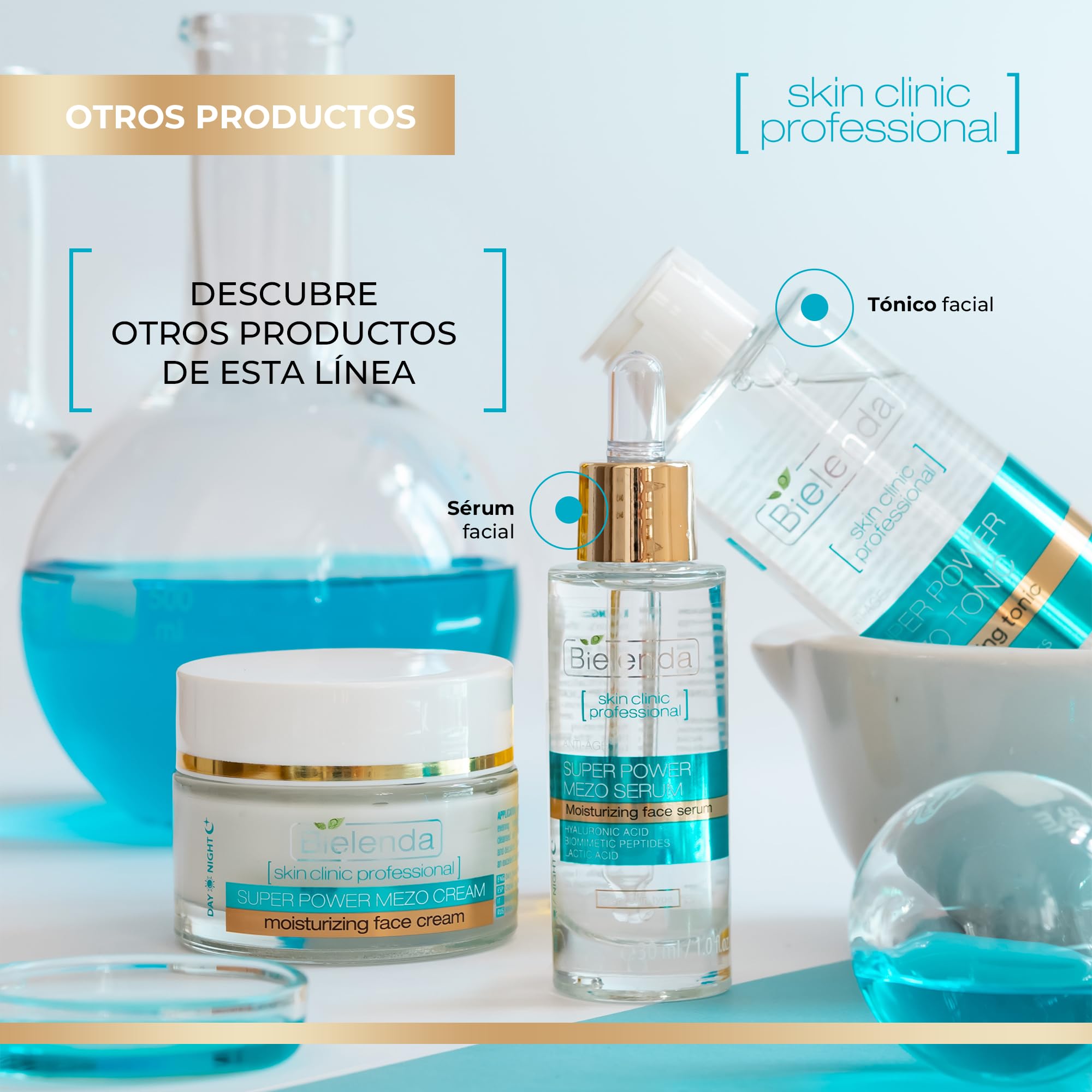 Radiant finish texture of Bielenda Skin Clinic cream for a smooth complexion