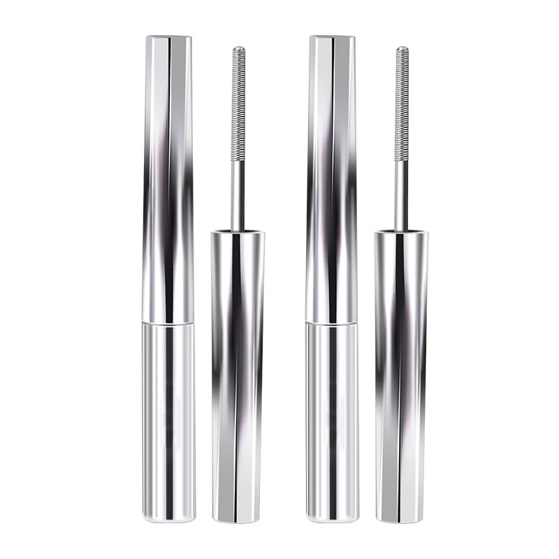 Biewals Iron Wand Mascara with curved brush delivers lifted, separated lashes for all-day definition.