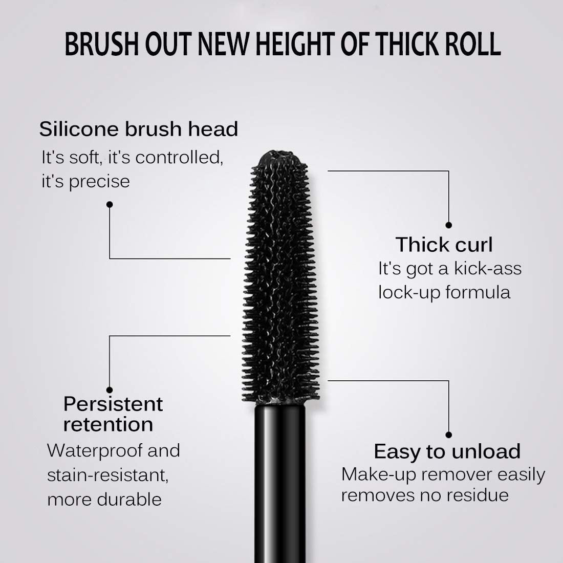 Easy removal with warm water or remover without lash damage.