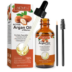 Bieyoc Argan Oil bottle for hair care and conditioning.