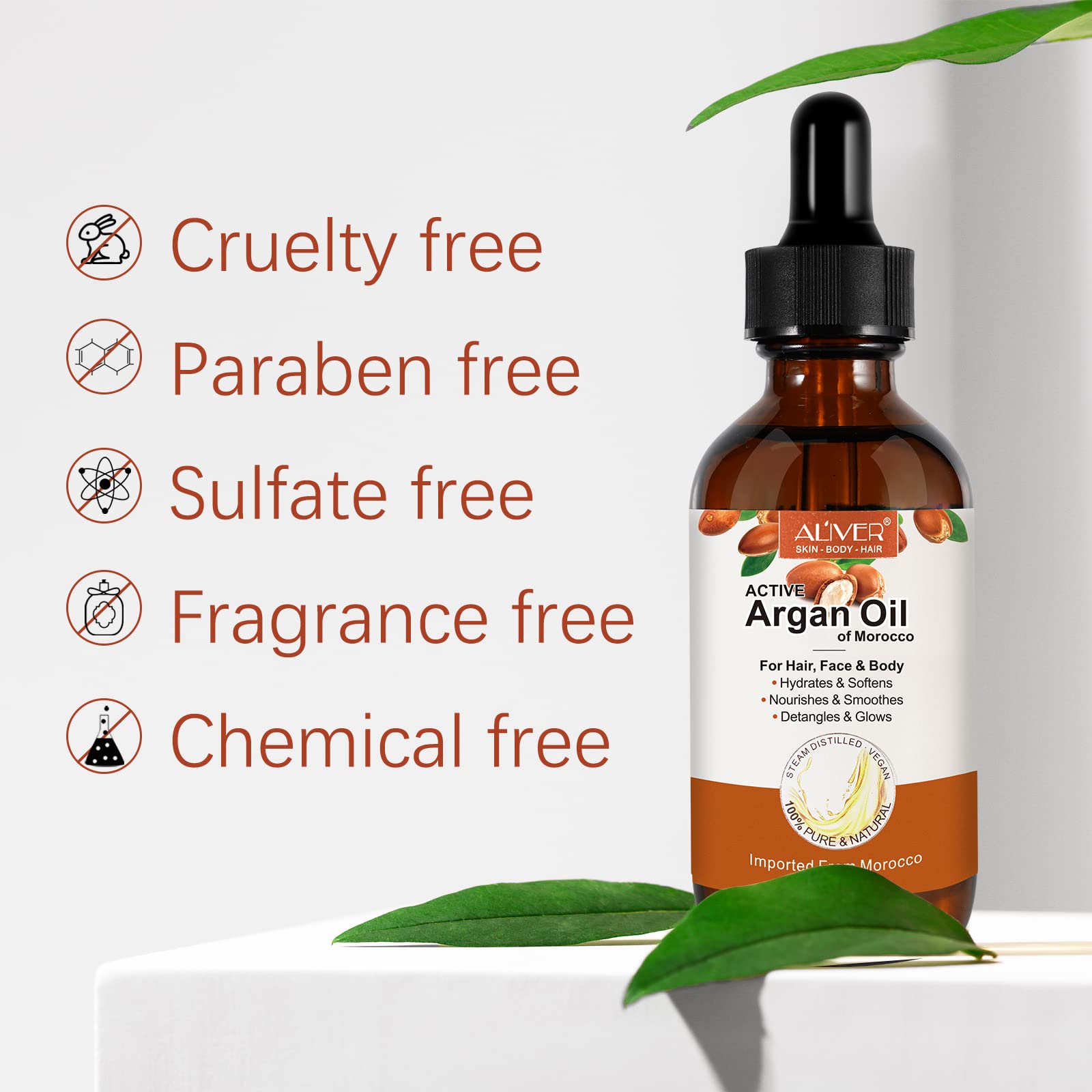 Bieyoc Argan Oil used as makeup remover for gentle cleansing.