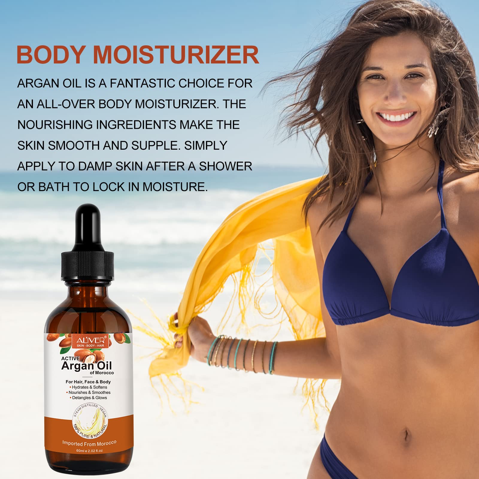 Nail care with Bieyoc Argan Oil for healthier cuticles.
