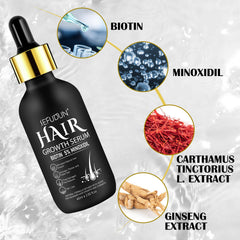 Bieyoc Minoxidil Growth Serum on scalp during application for targeted care.