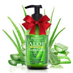 BIGHTURE Aloe Vera Gel bottle on a clean surface, ready for daily skin care.