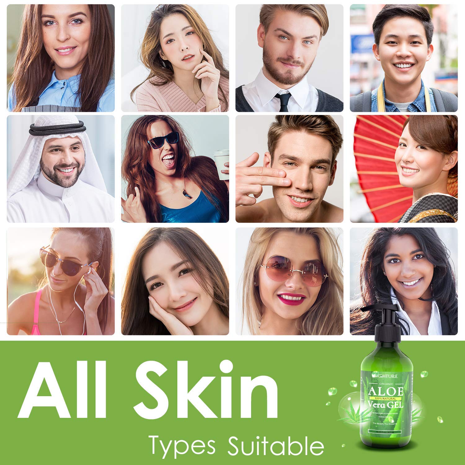 Daily use with BIGHTURE Aloe Vera Gel keeps skin hydrated and balanced.