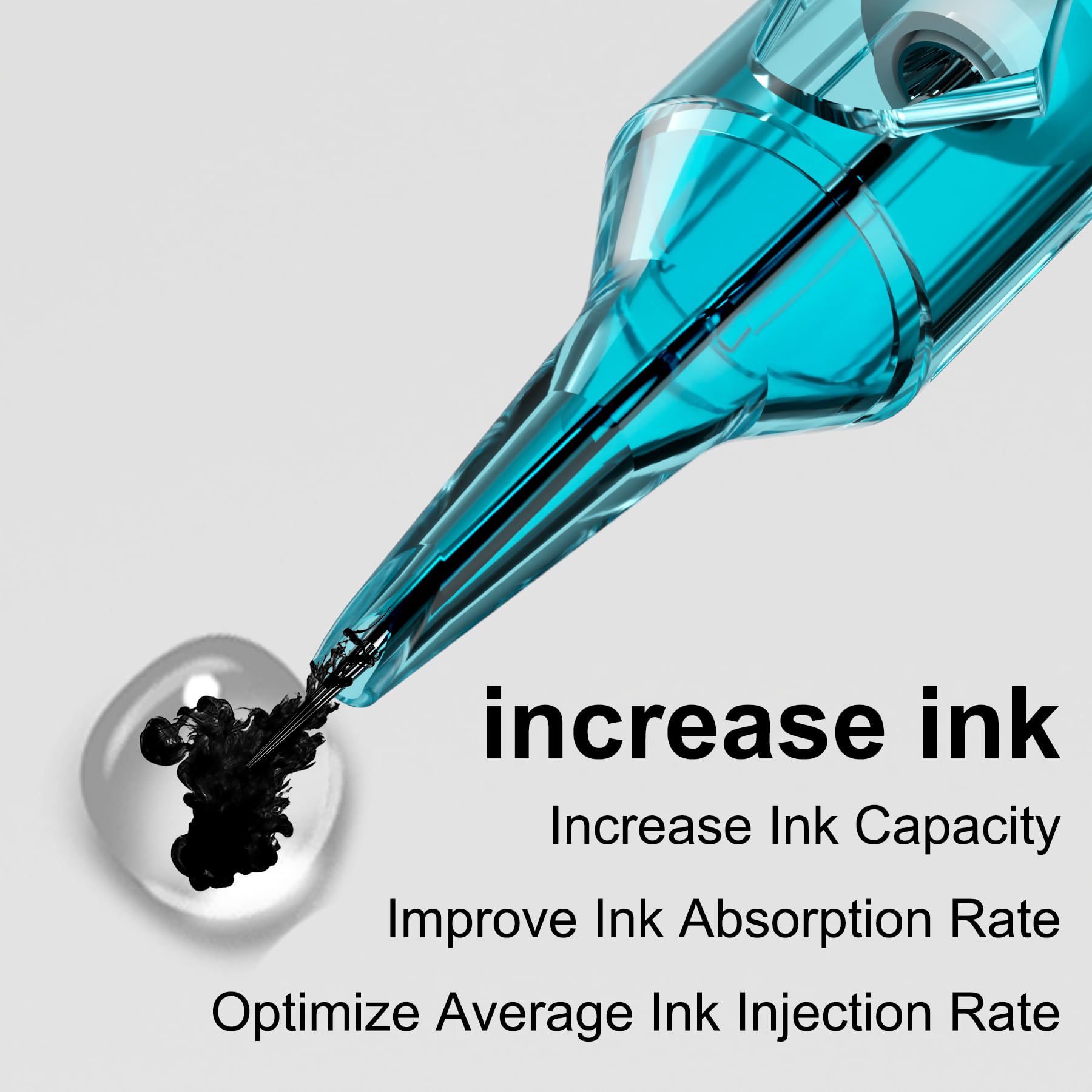 BIGWASP X round liner needles offer crisp outlines for clean edges