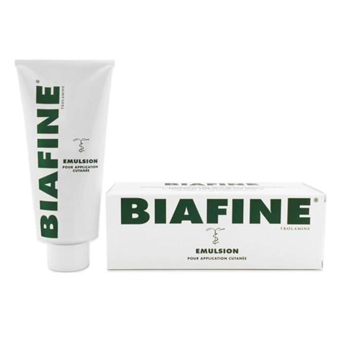 Biiafine 186g cream bottle front offers gentle hydration for sensitive skin.
