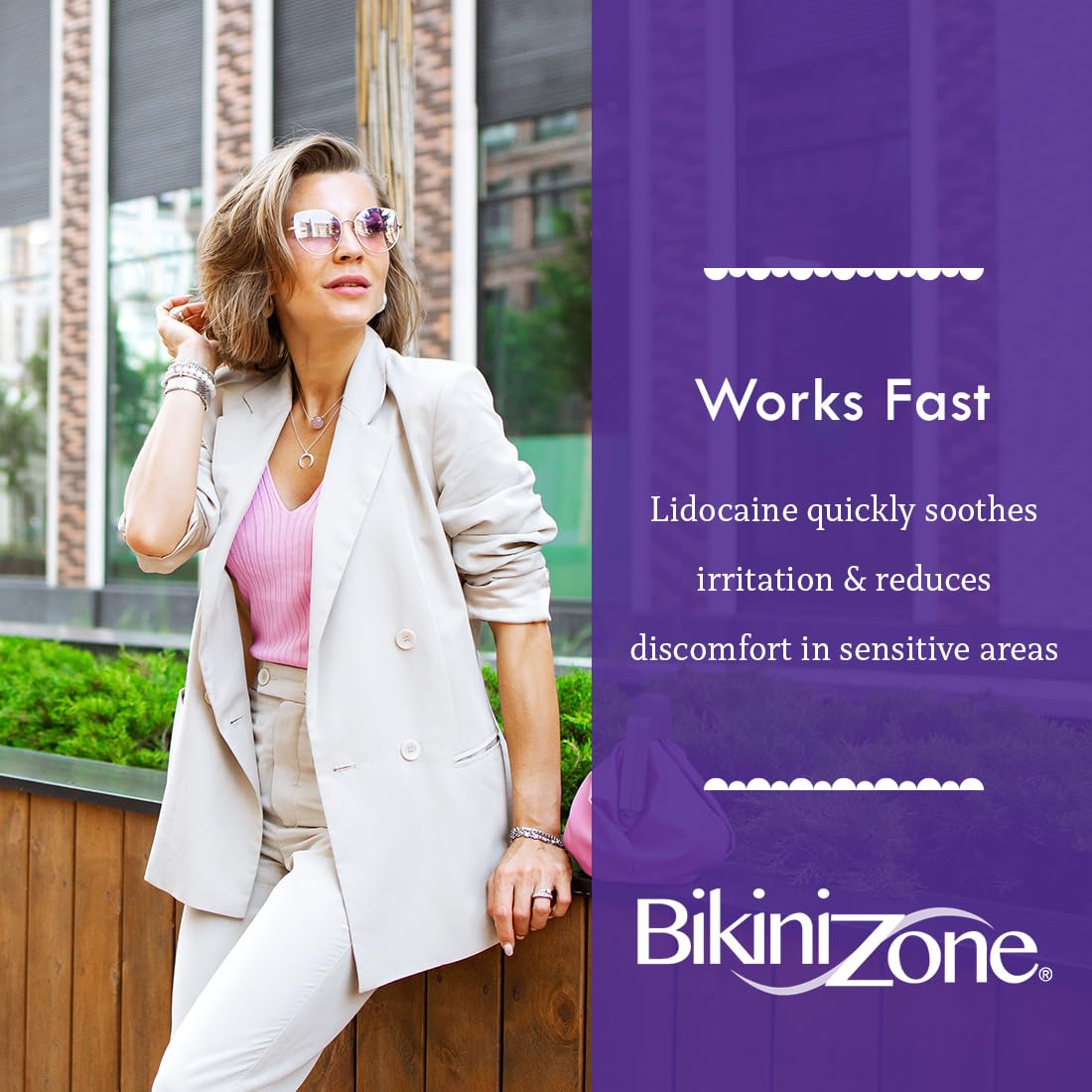 Front view of Bikini Zone 3-pack for value and convenience