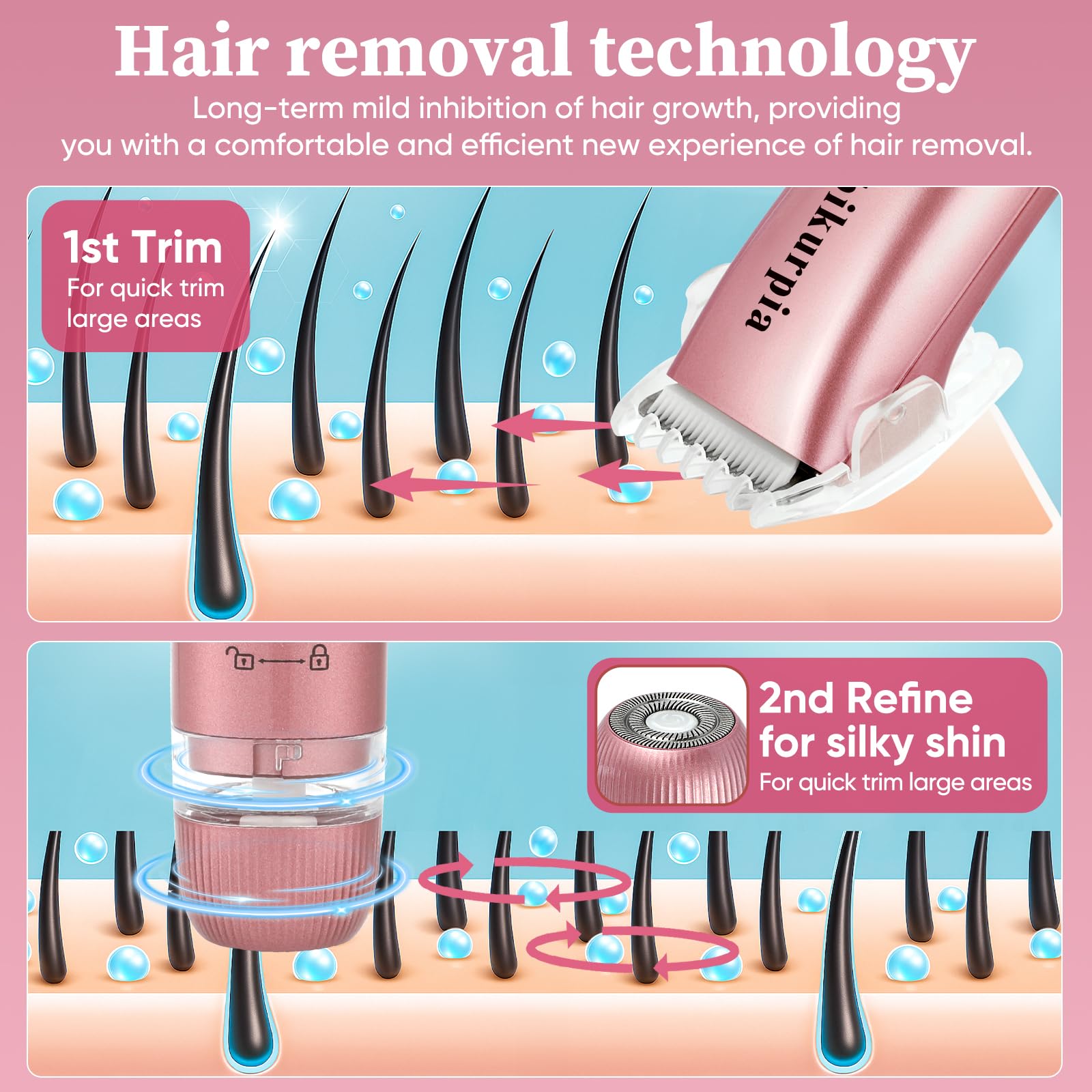 Bikurpia wet-and-dry use accommodates both shower and dry routines.