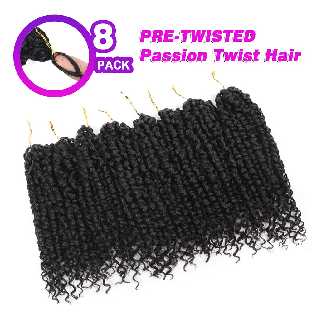 Bileaf pre-looped passion twist hair close-up showing soft fibers for easy styling.