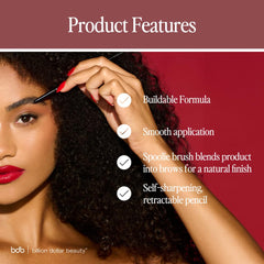 Billion Dollar Brows bdb Brows on Point blonde shade swatch for natural-looking fill