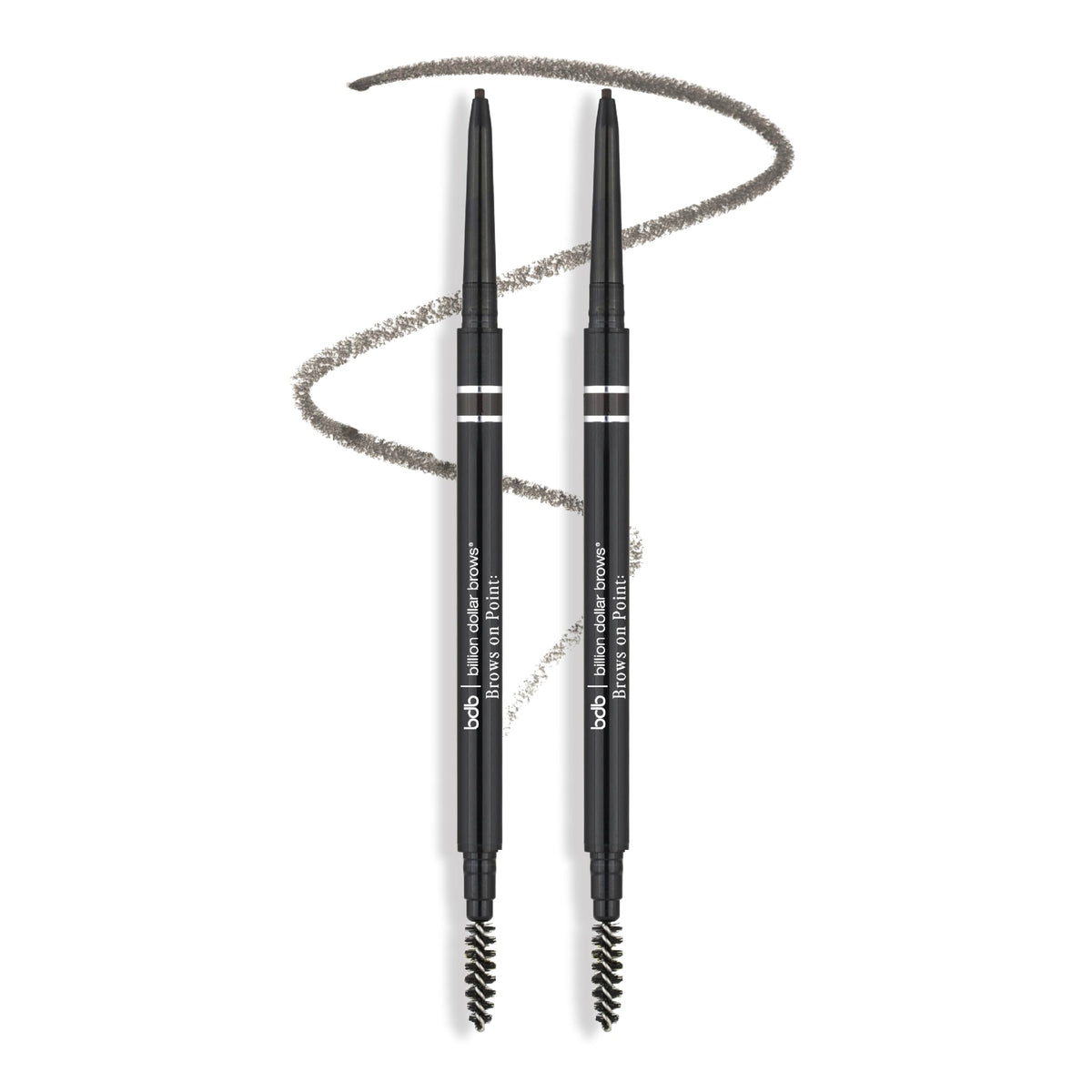 Billion Dollar Brows bdb Brows On Point Micro Brow Pencil close-up shows precise, defined strokes.