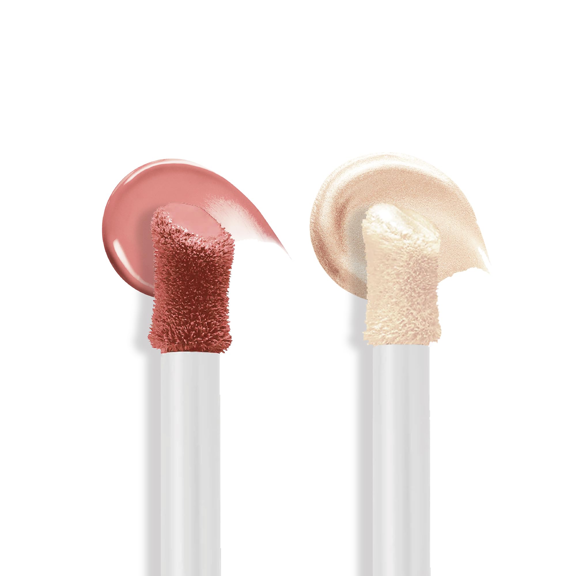 Billion Dollar Brows Lovestruck swatch reveals pink-peach glow for natural radiance.