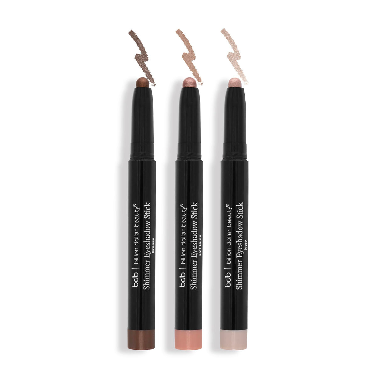 Billion Dollar Brows bdb Shimmer Eyeshadow Stick warm copper swatch for day glow