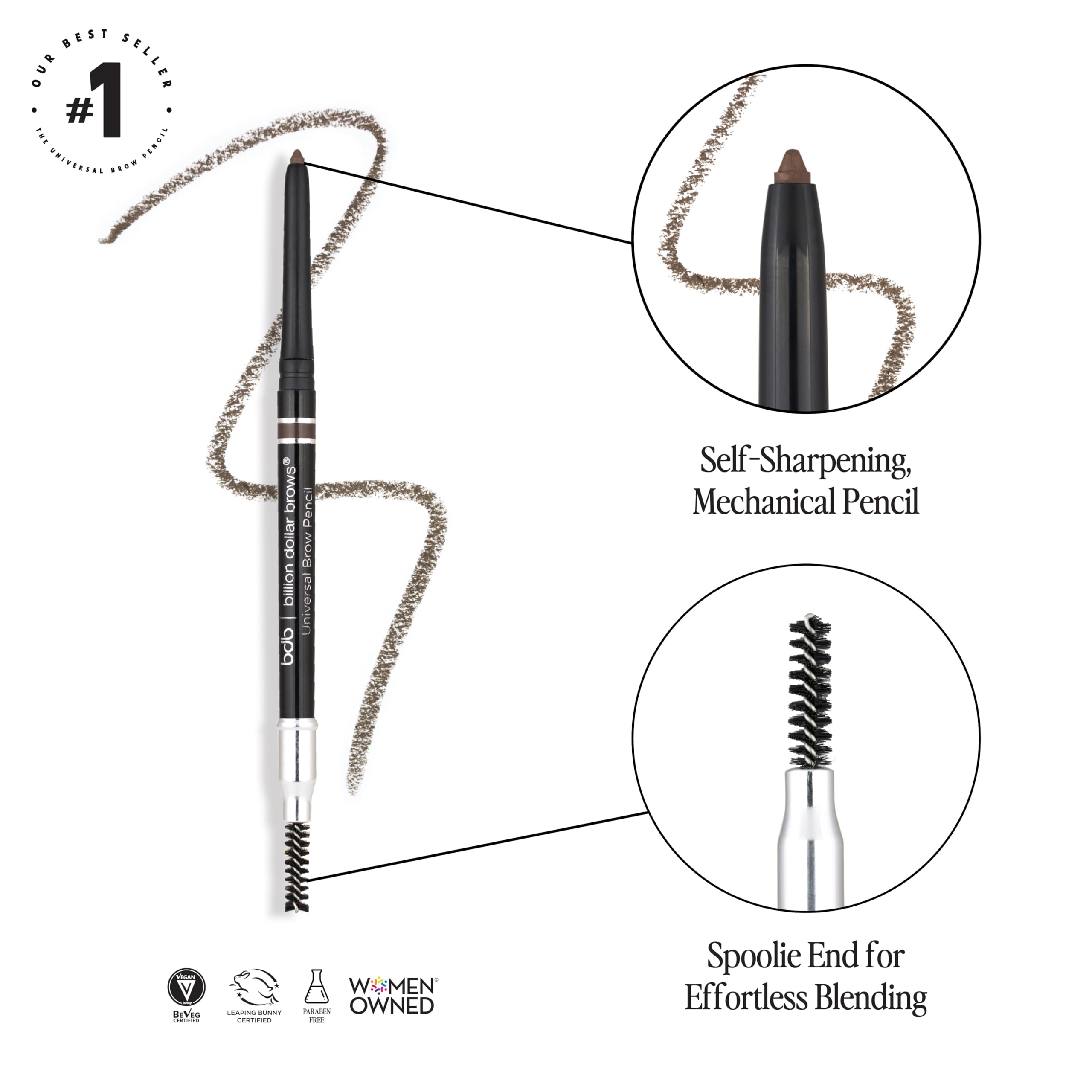 Billion Dollar Brows beginner-friendly design simplifies brow filling for new users.
